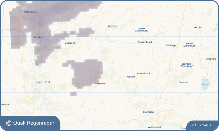 Quak Regenradar-Widget Bippen