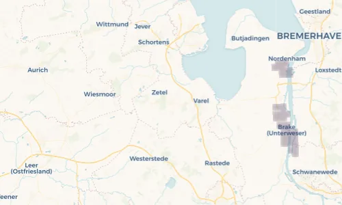 Regenradar Vorschaubild - Aktuelle Niederschläge in Bockhorn und Umgebung