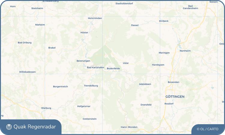 Regenradar-Widget für Bodenfelde