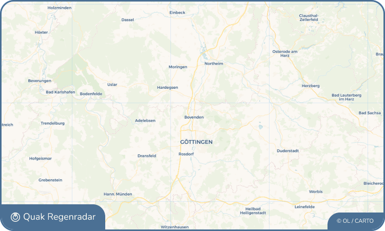 Regenradar-Widget für Bovenden