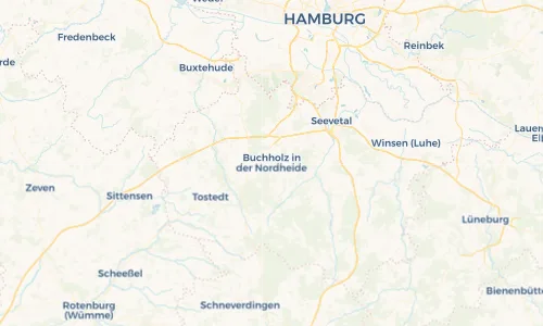 Regenradar Vorschaubild - Aktuelle Niederschläge in Buchholz in der Nordheide und Umgebung