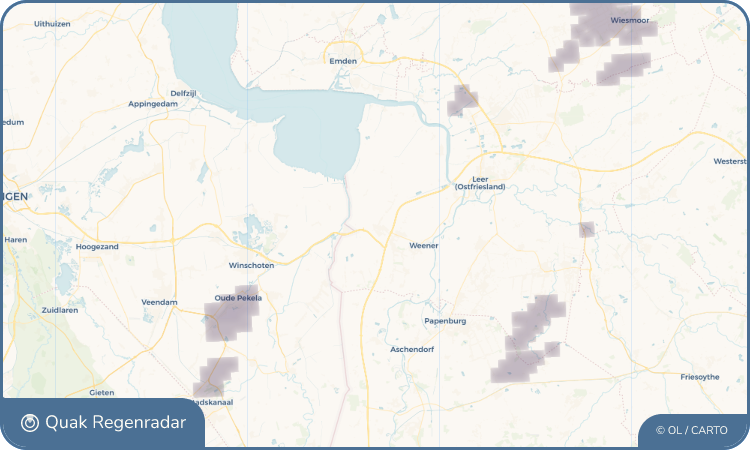Quak Regenradar-Widget Bunde