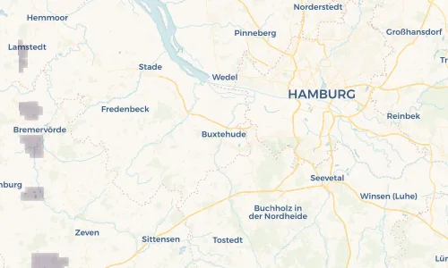 Regenradar Vorschaubild - Aktuelle Niederschläge in Buxtehude und Umgebung