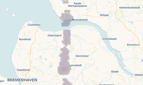 Regenradar Vorschaubild - Aktuelle Niederschläge in Cadenberge und Umgebung