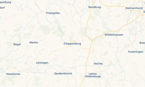 Regenradar Vorschaubild - Aktuelle Niederschläge in Cloppenburg und Umgebung