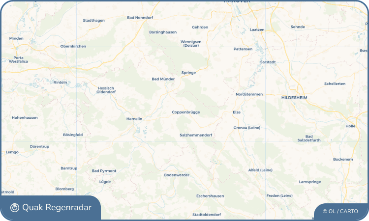 Quak Regenradar-Widget Coppenbrügge