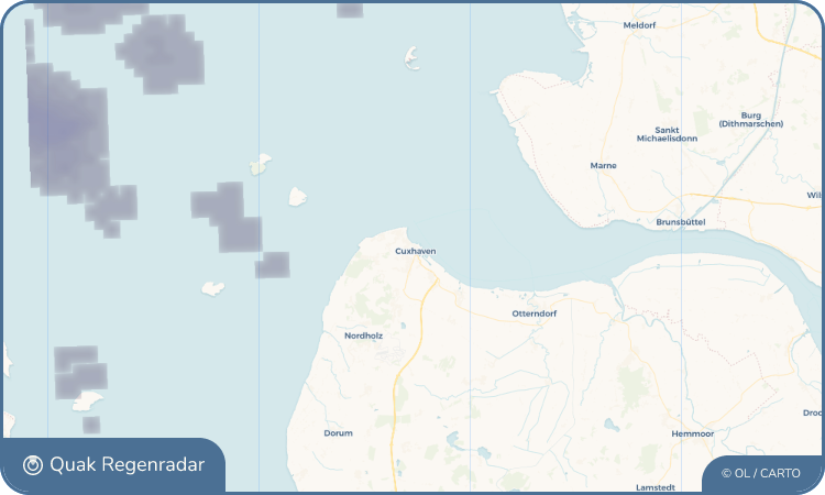 Quak Regenradar-Widget Cuxhaven