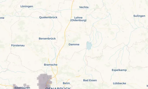 Regenradar Vorschaubild - Aktuelle Niederschläge in Damme und Umgebung