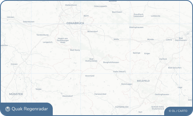 Regenradar-Widget für Dissen am Teutoburger Wald