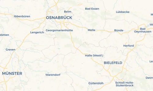 Regenradar Vorschaubild - Aktuelle Niederschläge in Dissen am Teutoburger Wald und Umgebung
