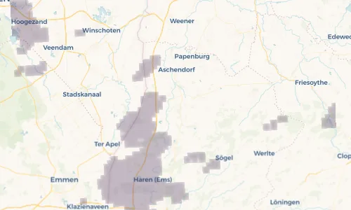 Regenradar Vorschaubild - Aktuelle Niederschläge in Dörpen und Umgebung