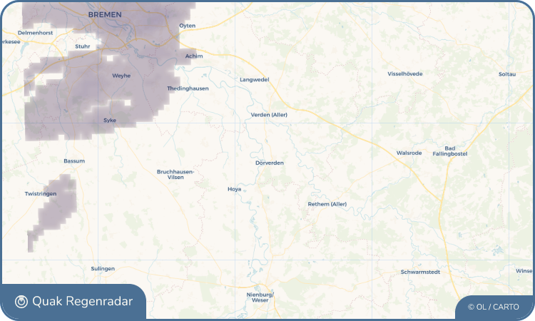 Quak Regenradar-Widget Dörverden