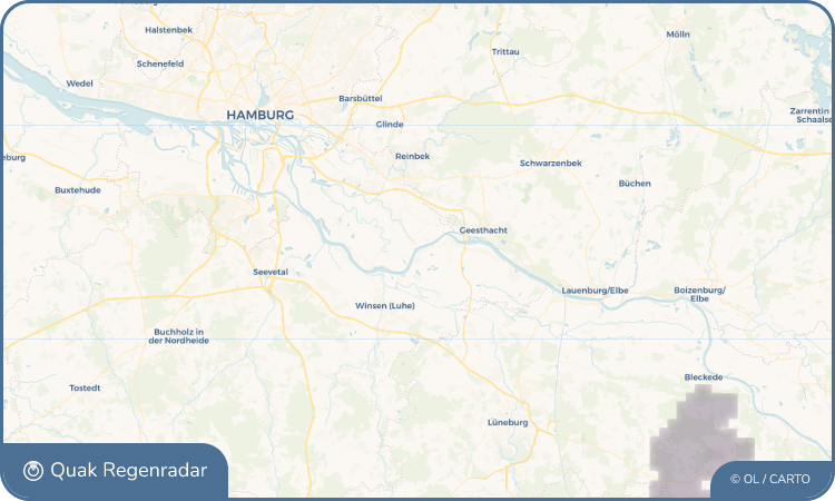 Regenradar-Widget für Drage