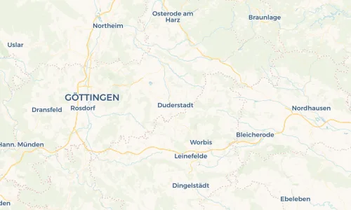 Regenradar Vorschaubild - Aktuelle Niederschläge in Duderstadt und Umgebung