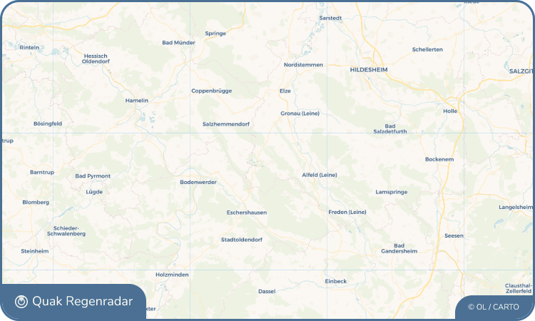 Regenradar-Widget für Duingen