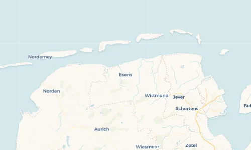 Regenradar Vorschaubild - Aktuelle Niederschläge in Esens und Umgebung