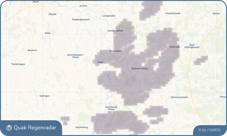 Regenradar-Widget für Eystrup