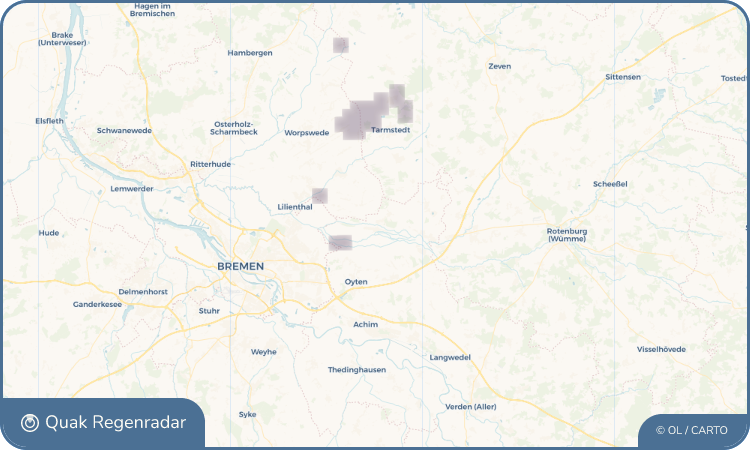 Regenradar-Widget für Fischerhude