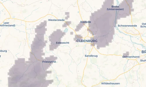 Regenradar Vorschaubild - Aktuelle Niederschläge in Friedrichsfehn und Umgebung