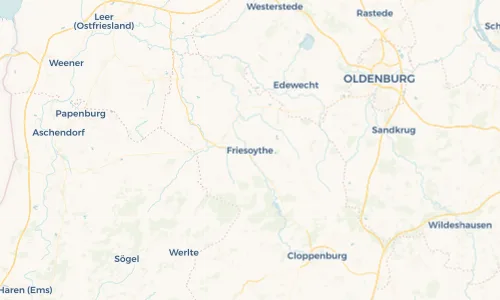 Regenradar Vorschaubild - Aktuelle Niederschläge in Friesoythe und Umgebung