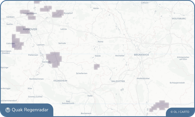 Regenradar-Widget für Gadenstedt