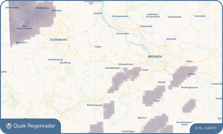 Quak Regenradar-Widget Ganderkesee