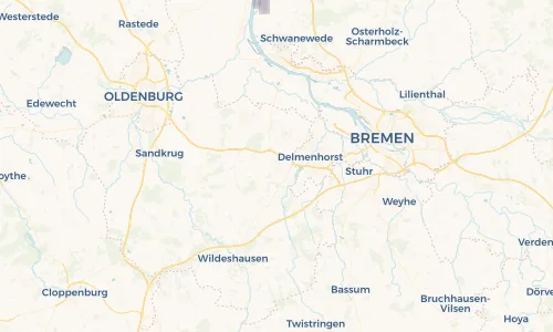 Regenradar Vorschaubild - Aktuelle Niederschläge in Ganderkesee und Umgebung