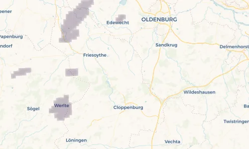 Regenradar Vorschaubild - Aktuelle Niederschläge in Garrel und Umgebung