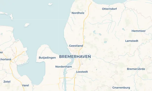 Regenradar Vorschaubild - Aktuelle Niederschläge in Geestland und Umgebung
