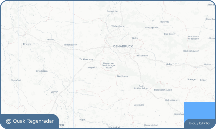Regenradar-Widget für Hagen am Teutoburger Wald