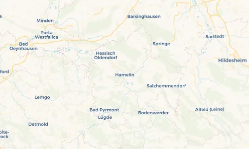 Regenradar Vorschaubild - Aktuelle Niederschläge in Hameln und Umgebung