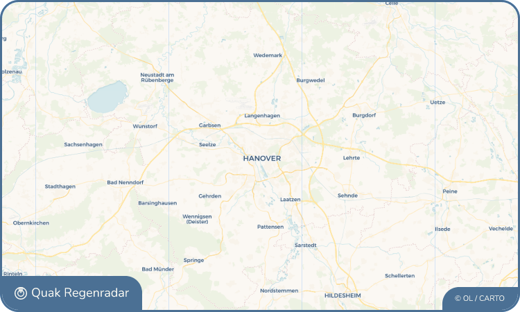 Regenradar-Widget für Hannover