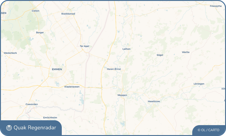 Quak Regenradar-Widget Haren (Ems)