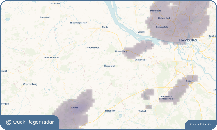 Quak Regenradar-Widget Harsefeld