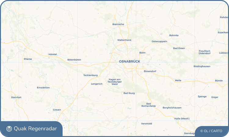 Regenradar-Widget für Hasbergen