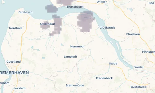 Regenradar Vorschaubild - Aktuelle Niederschläge in Hemmoor und Umgebung