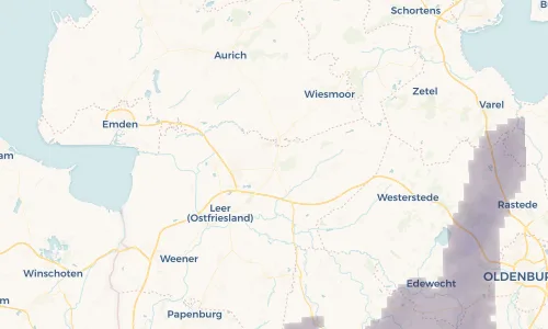 Regenradar Vorschaubild - Aktuelle Niederschläge in Hesel und Umgebung
