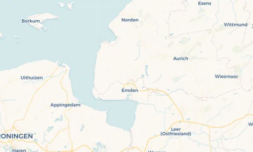 Regenradar Vorschaubild - Aktuelle Niederschläge in Hinte und Umgebung