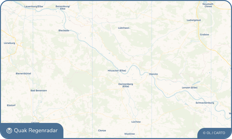 Regenradar-Widget für Hitzacker (Elbe)