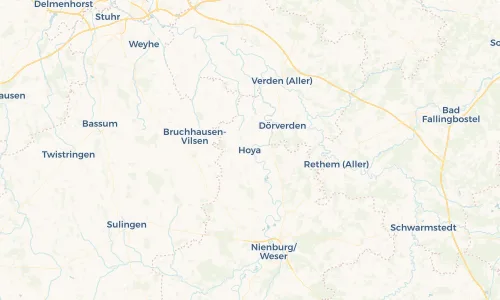 Regenradar Vorschaubild - Aktuelle Niederschläge in Hoya und Umgebung