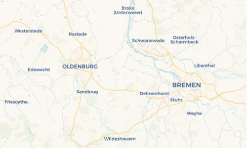 Regenradar Vorschaubild - Aktuelle Niederschläge in Hude und Umgebung