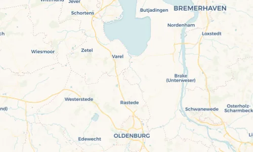 Regenradar Vorschaubild - Aktuelle Niederschläge in Jaderberg und Umgebung