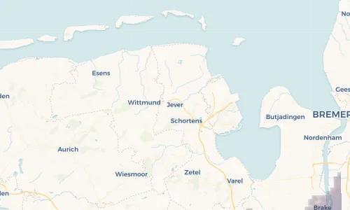 Regenradar Vorschaubild - Aktuelle Niederschläge in Jever und Umgebung