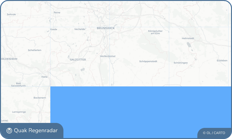 Regenradar-Widget für Kissenbrück
