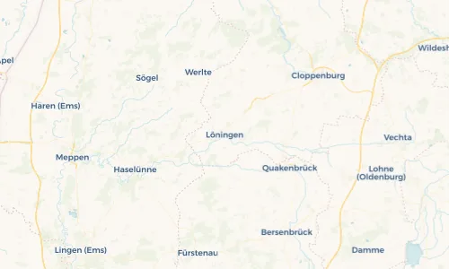 Regenradar Vorschaubild - Aktuelle Niederschläge in Löningen und Umgebung
