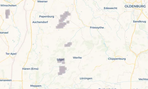 Regenradar Vorschaubild - Aktuelle Niederschläge in Lorup und Umgebung