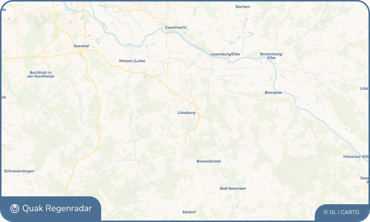 Quak Regenradar-Widget Lüneburg