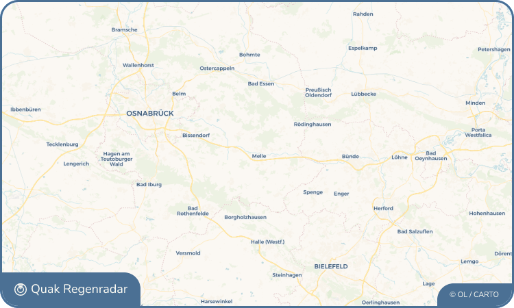 Regenradar-Widget für Melle