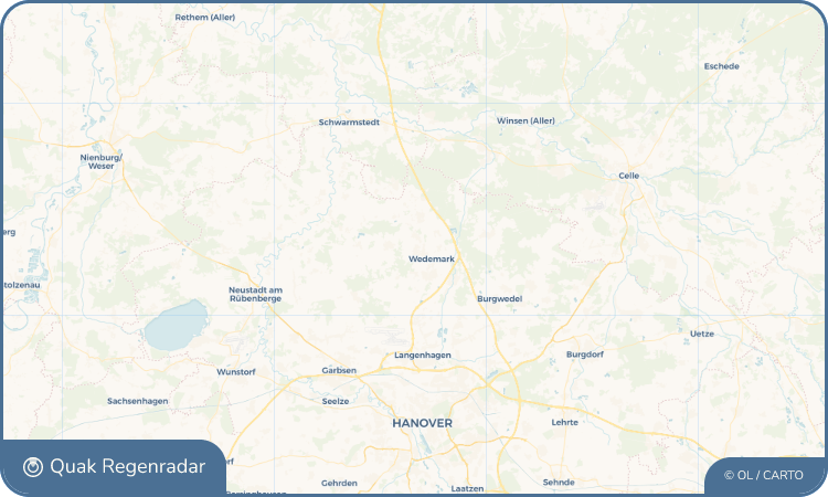 Regenradar-Widget für Mellendorf