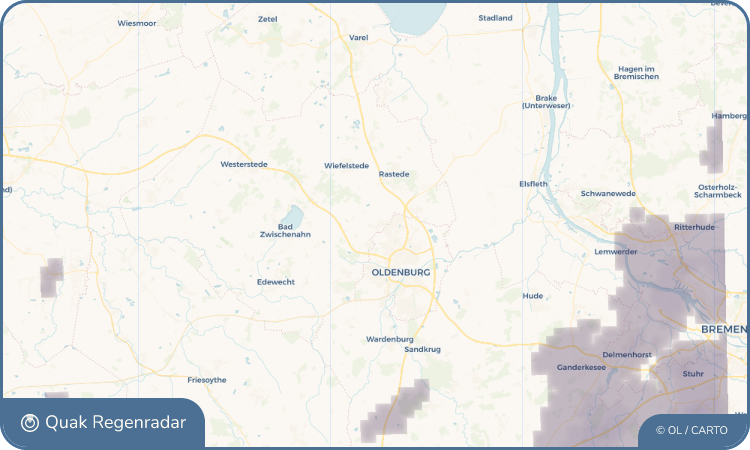 Quak Regenradar-Widget Metjendorf